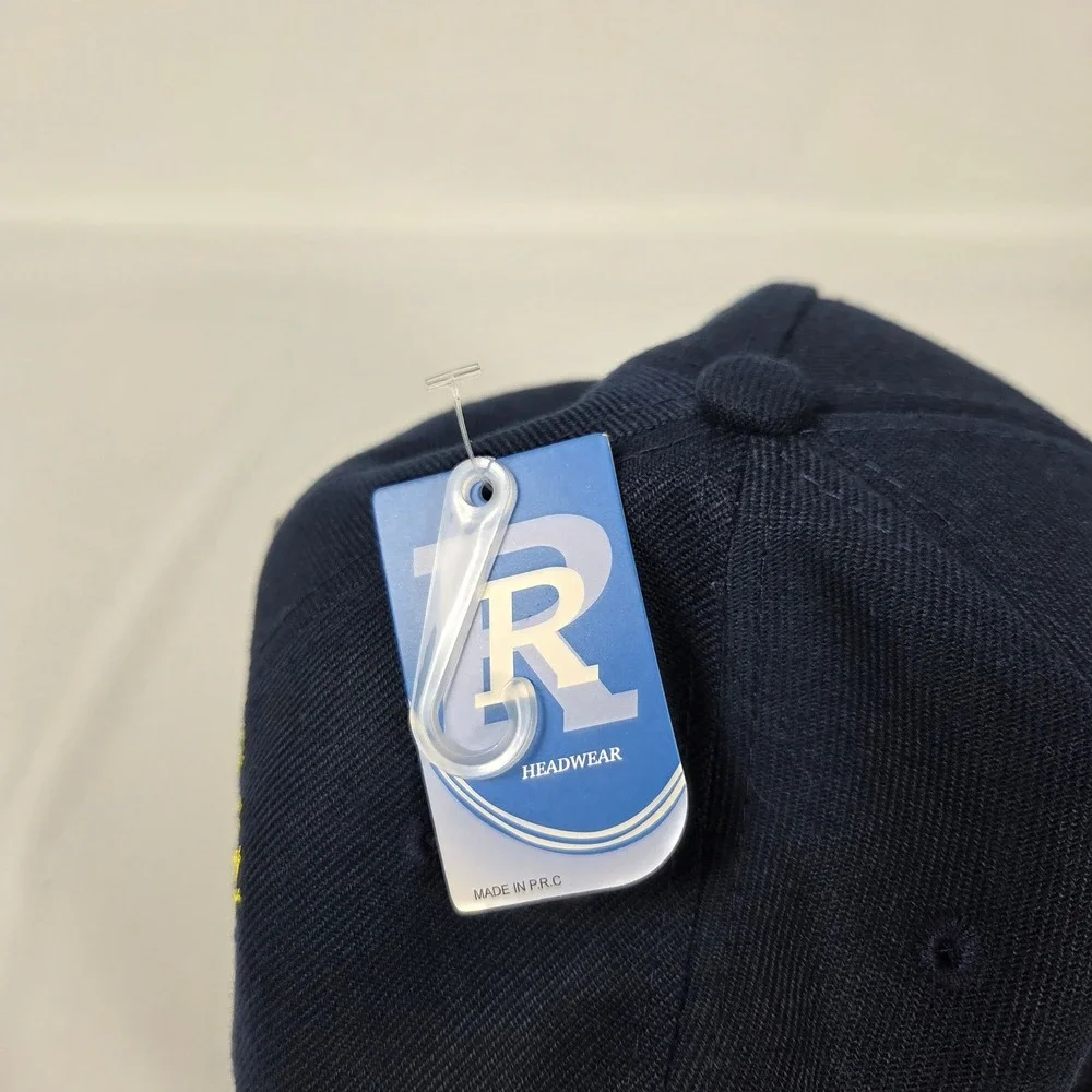 Michigan Snapback Hat Navy Blue Yellow Collegiate Streetwear Adjustable Cap NWT